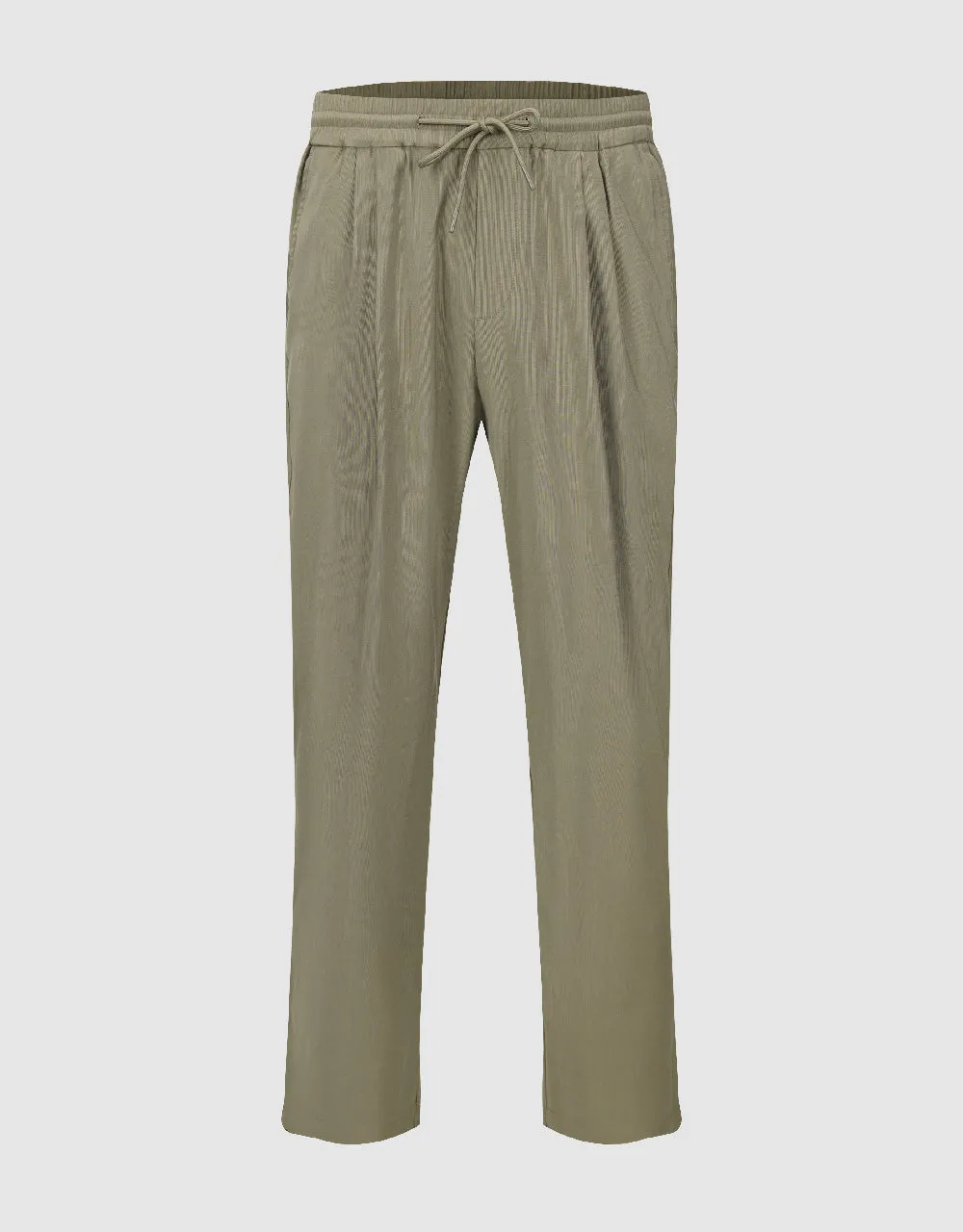 Drawstring Waist Straight Pants sold by Urban Revivo