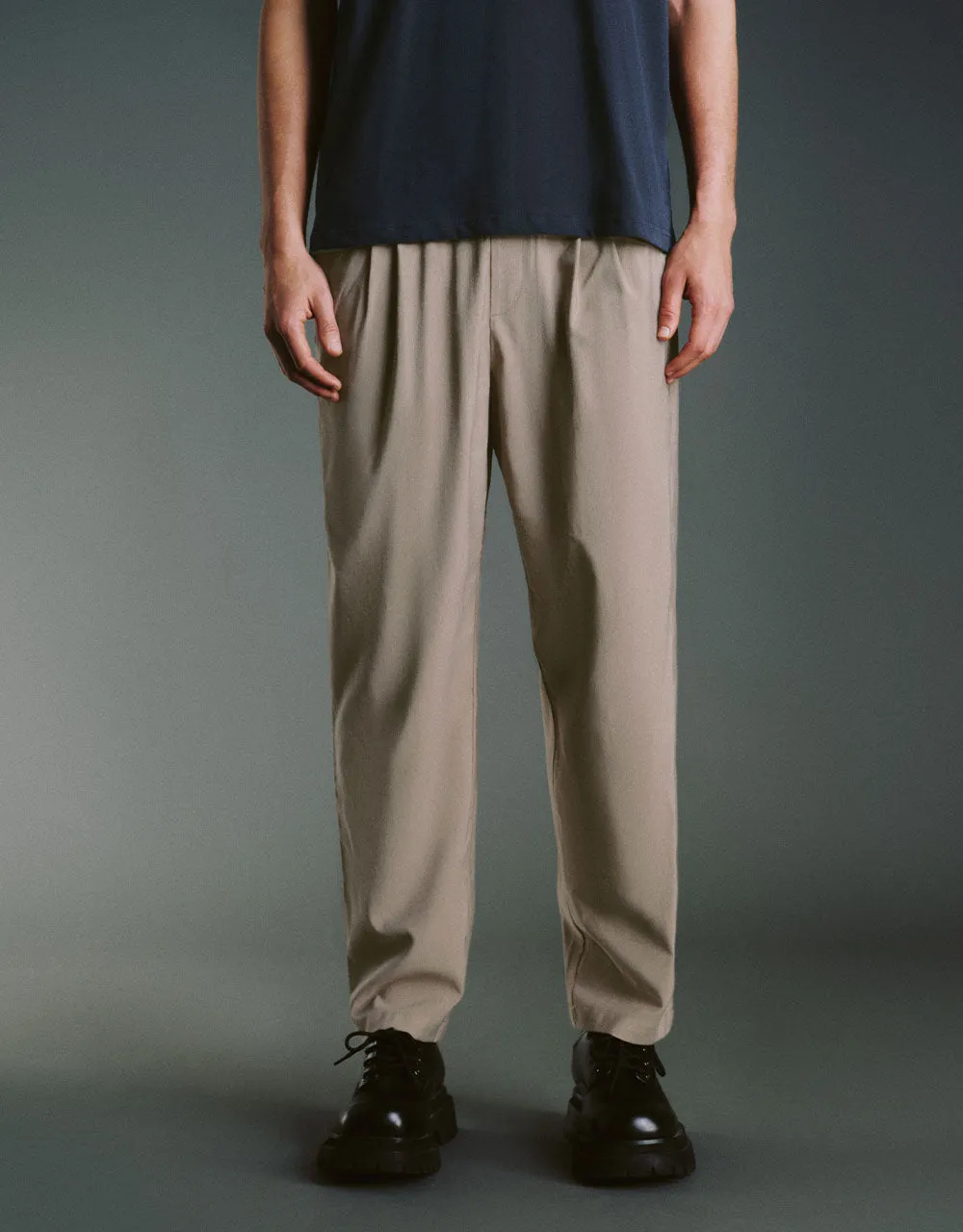 Drawstring Waist Straight Pants sold by Urban Revivo product image thumbnail 2