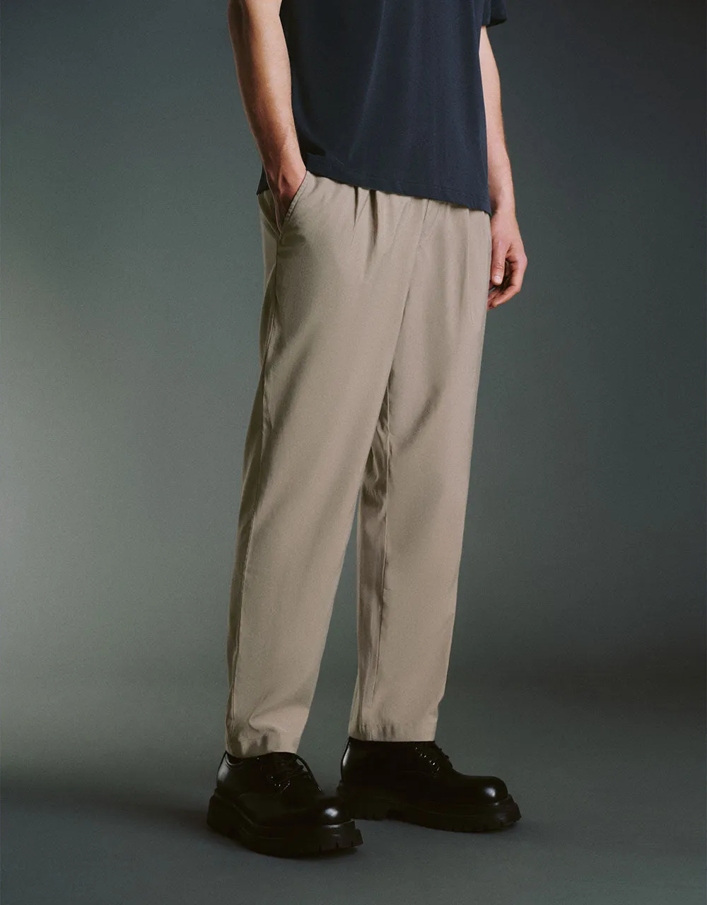 Drawstring Waist Straight Pants sold by Urban Revivo product image thumbnail 4