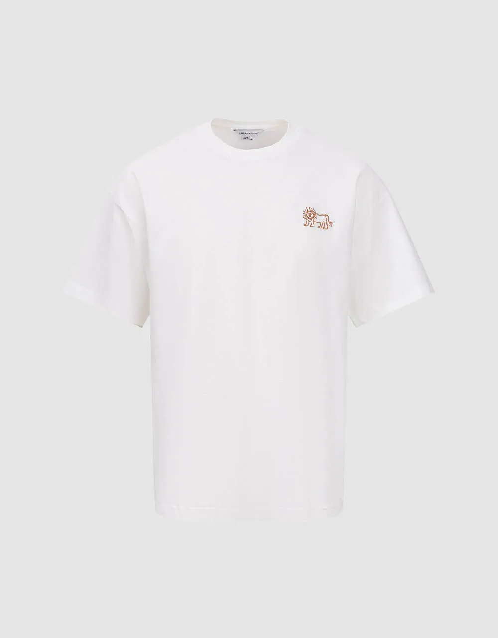 Crew Neck Straight T-Shirt sold by Urban Revivo product image thumbnail 2