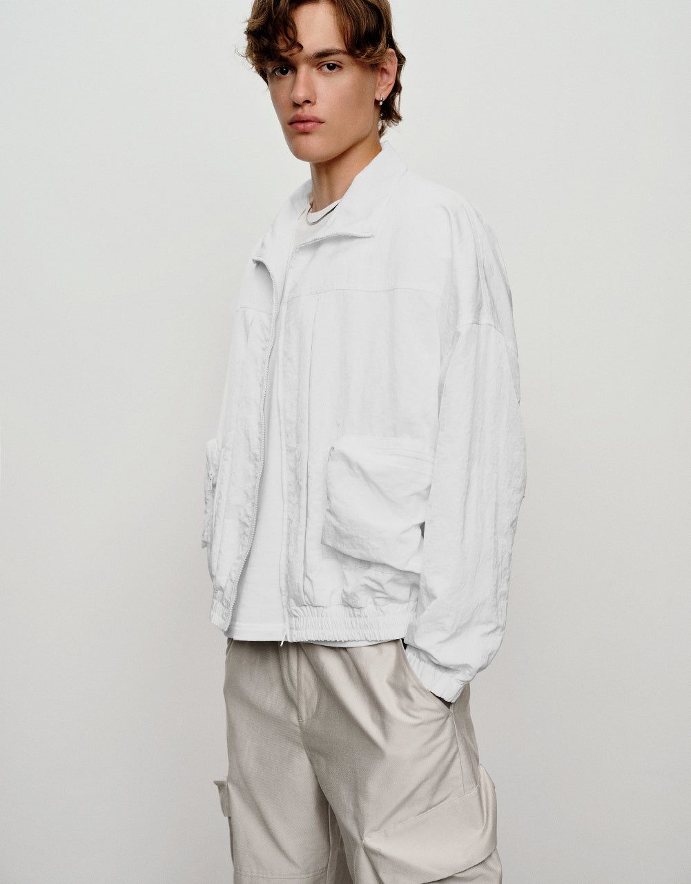 Elastic Waist Zipper Front Jacket sold by Urban Revivo product image thumbnail 3