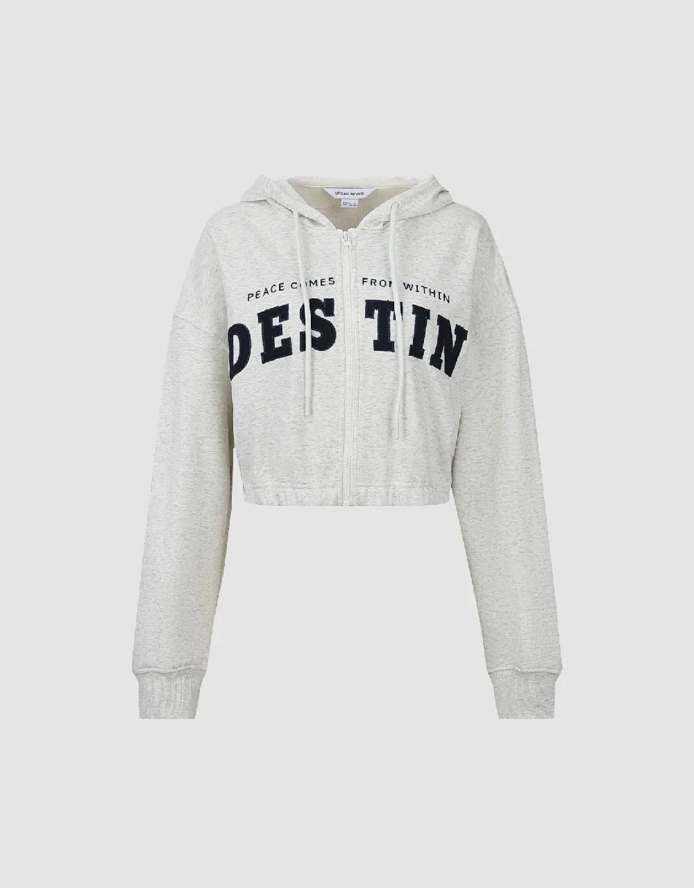 Zipper Front Printed Knitted Jacket sold by Urban Revivo product image thumbnail 2