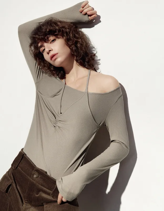 2 In 1 Skinny T-Shirt sold by Urban Revivo