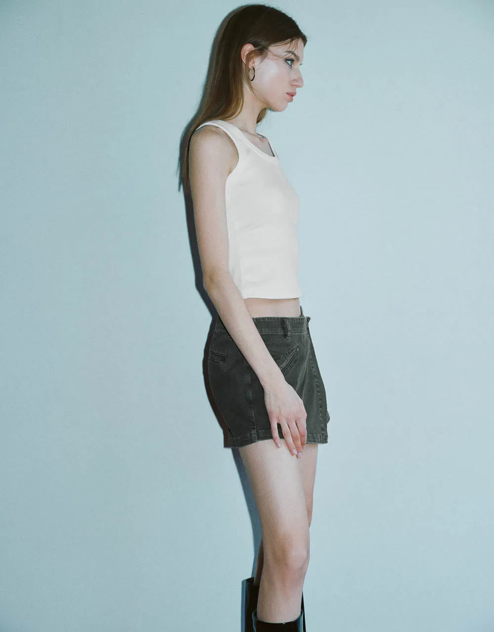 Crew Neck Tank Top sold by Urban Revivo product image thumbnail 3