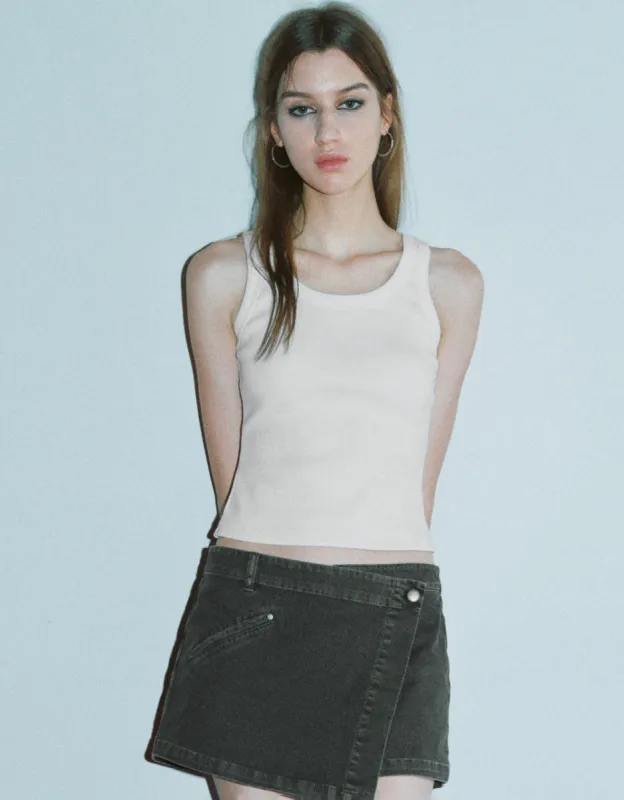 Crew Neck Tank Top sold by Urban Revivo