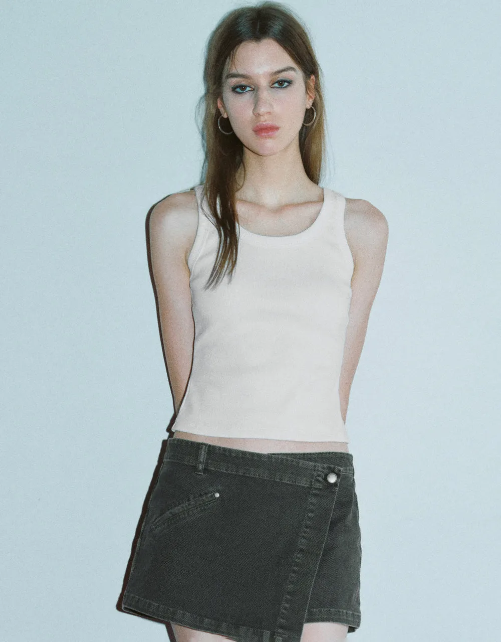 Crew Neck Tank Top sold by Urban Revivo