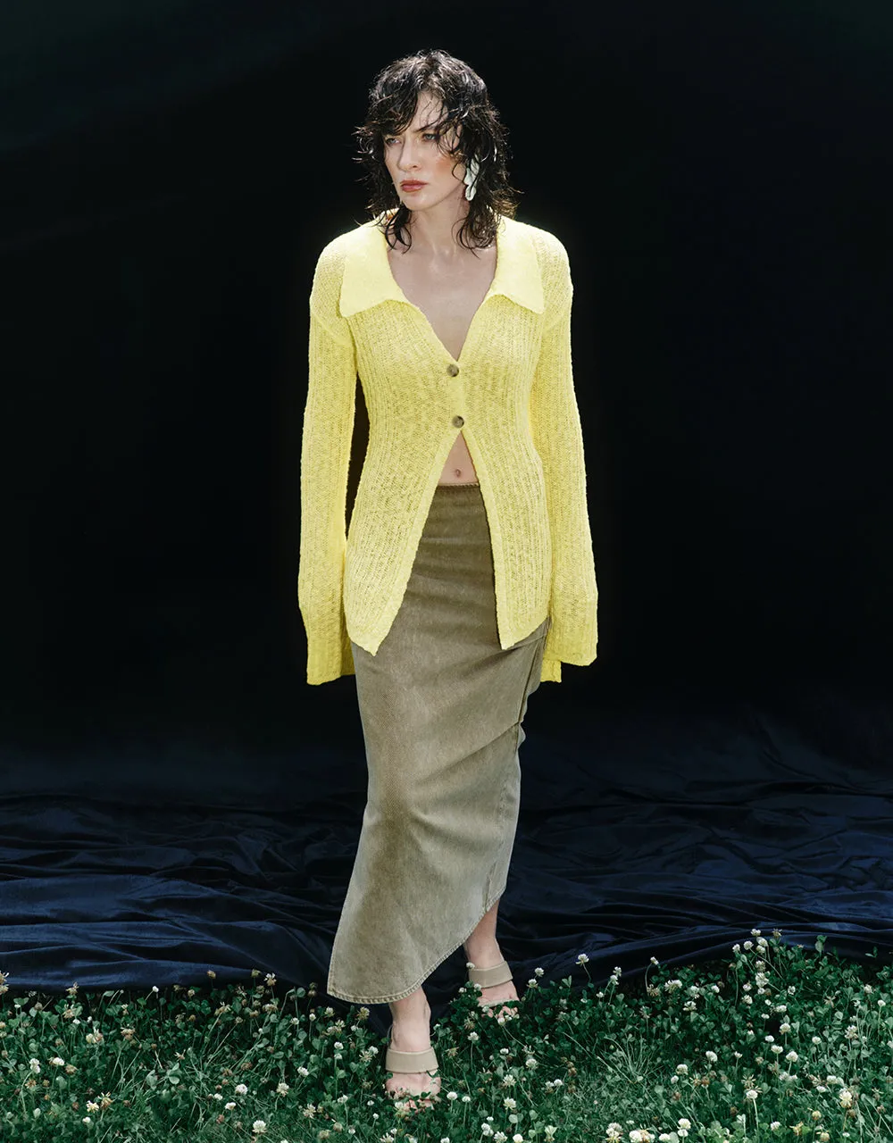 Skinny Knitted Cardigan sold by Urban Revivo product image thumbnail 4