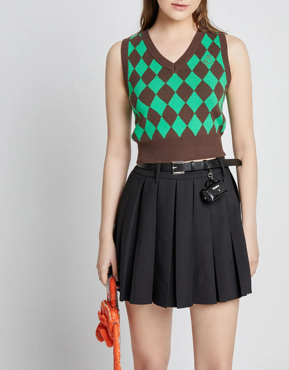 Argyle Pattern Sweater Vest sold by Urban Revivo product image thumbnail 2