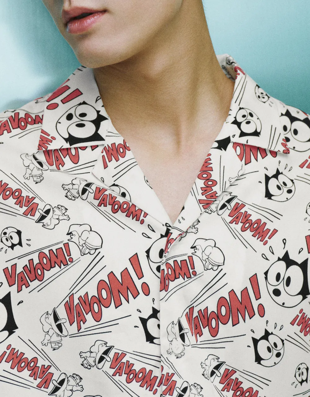 Cartoon Printed Loose Shirt sold by Urban Revivo product image thumbnail 4