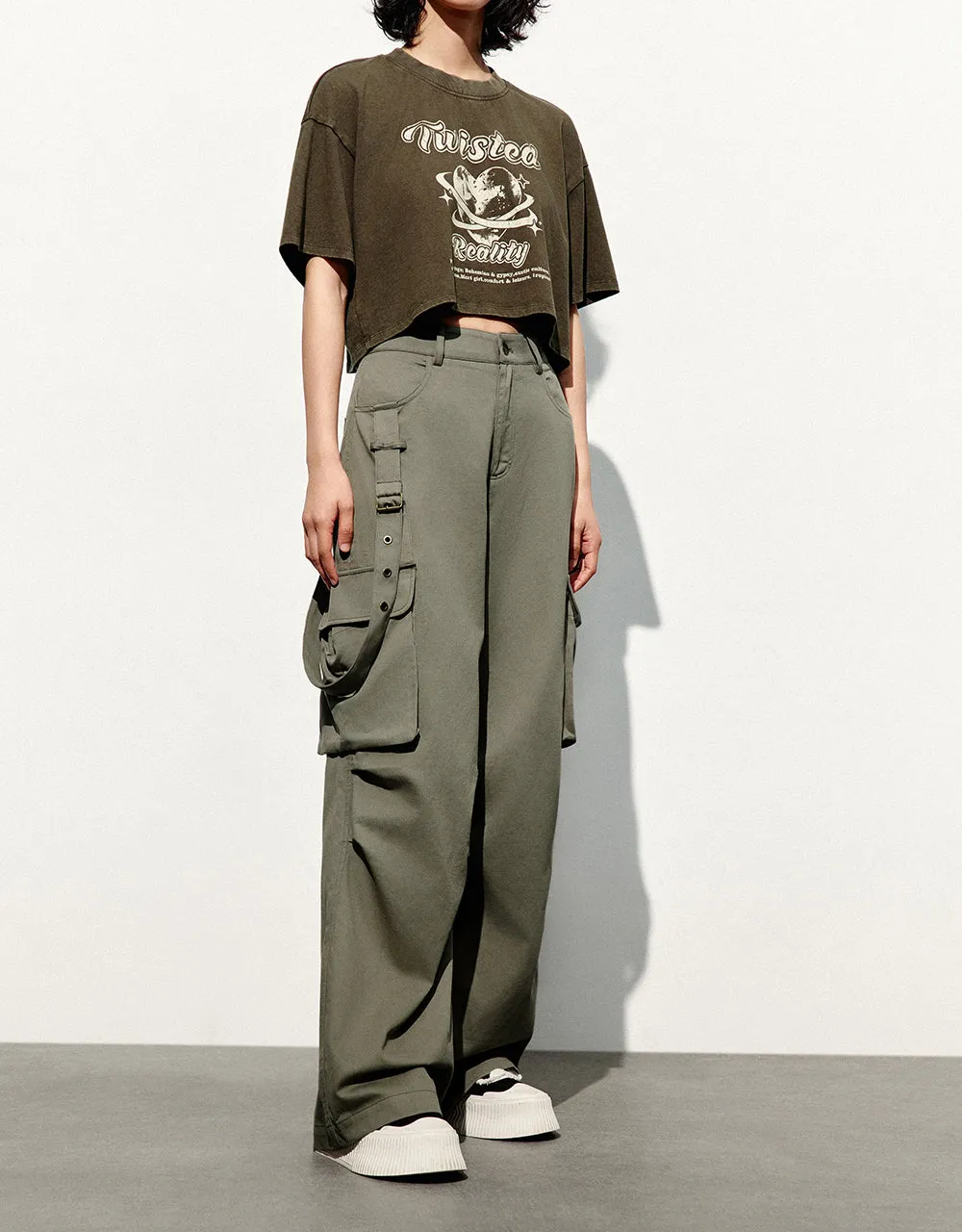 Wide-Leg Pants sold by Urban Revivo product image thumbnail 4