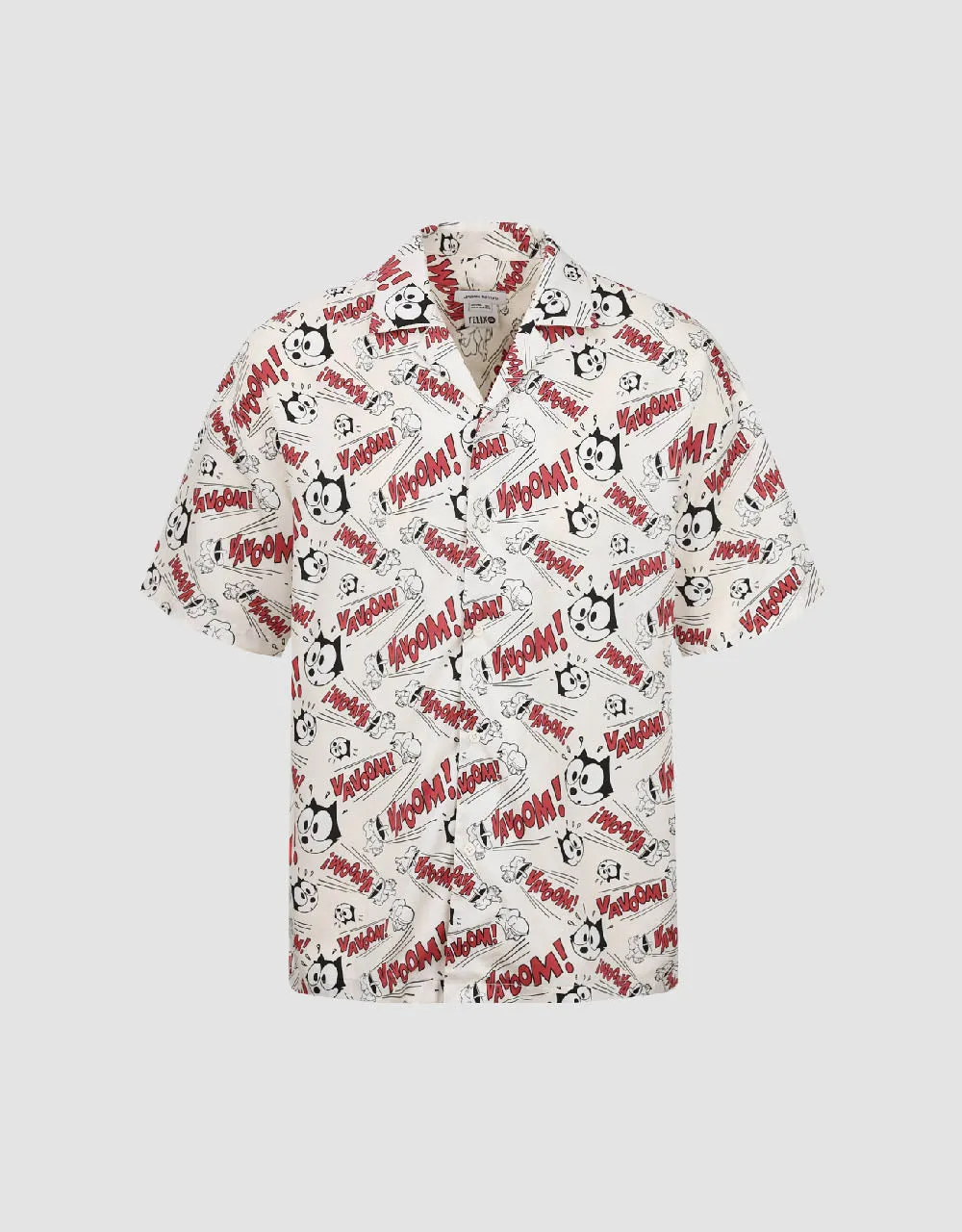 Cartoon Printed Loose Shirt sold by Urban Revivo