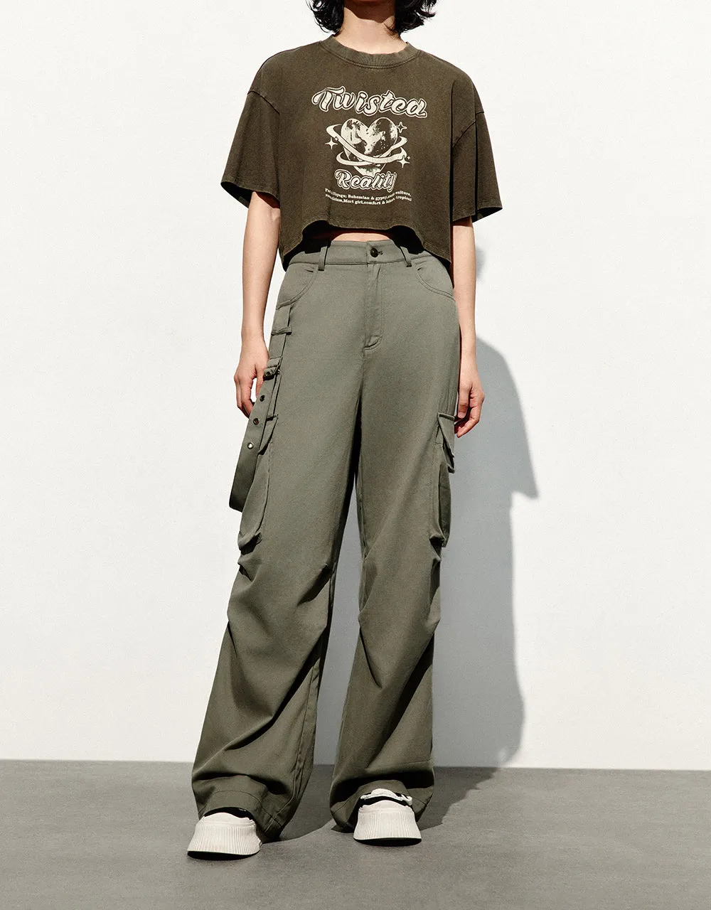 Wide-Leg Pants sold by Urban Revivo product image thumbnail 2