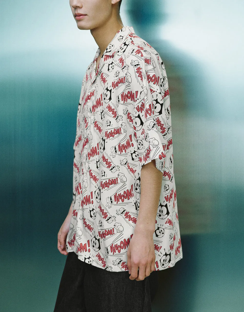 Cartoon Printed Loose Shirt sold by Urban Revivo product image thumbnail 3