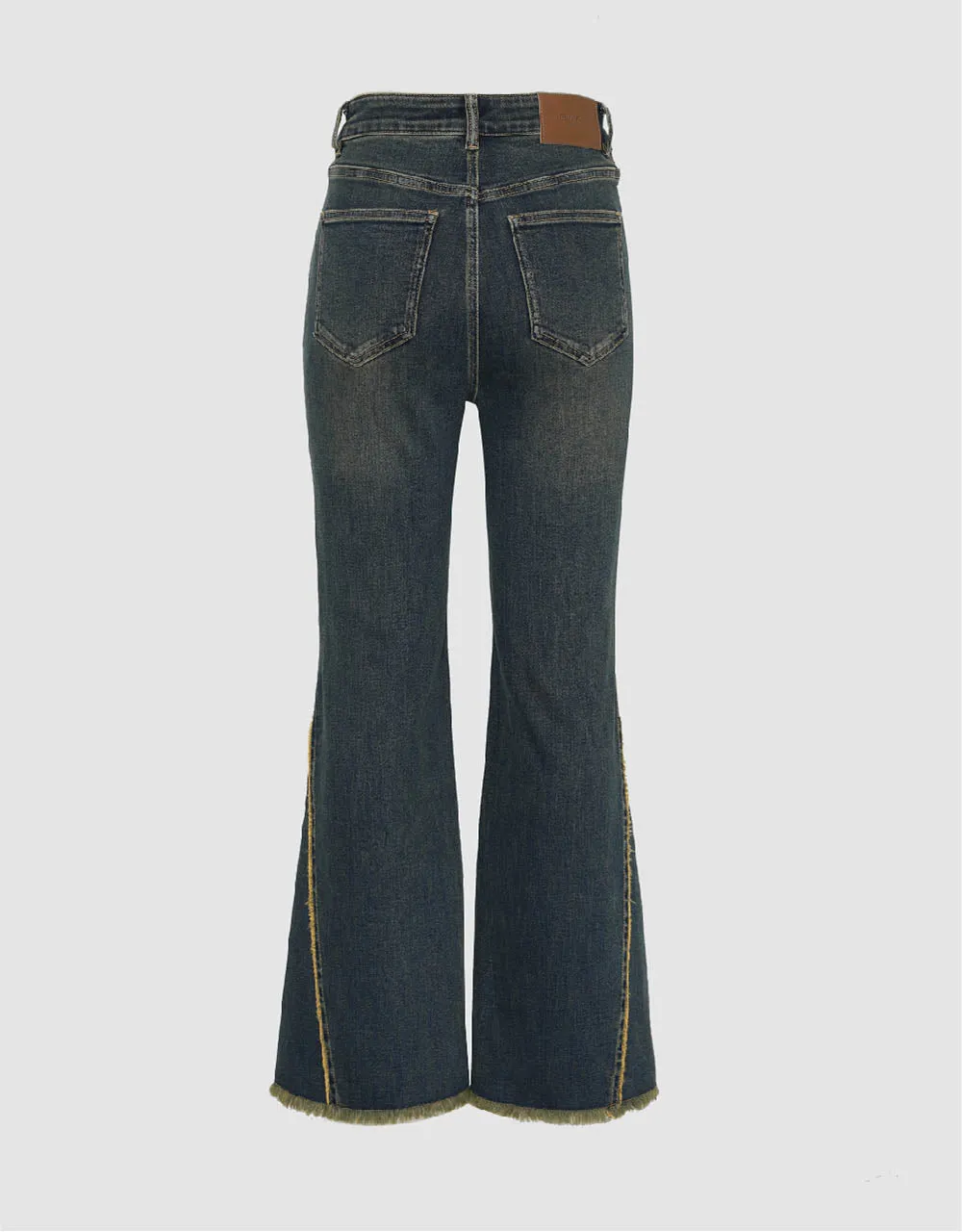 Split Hem Flare Jeans sold by Urban Revivo product image thumbnail 3