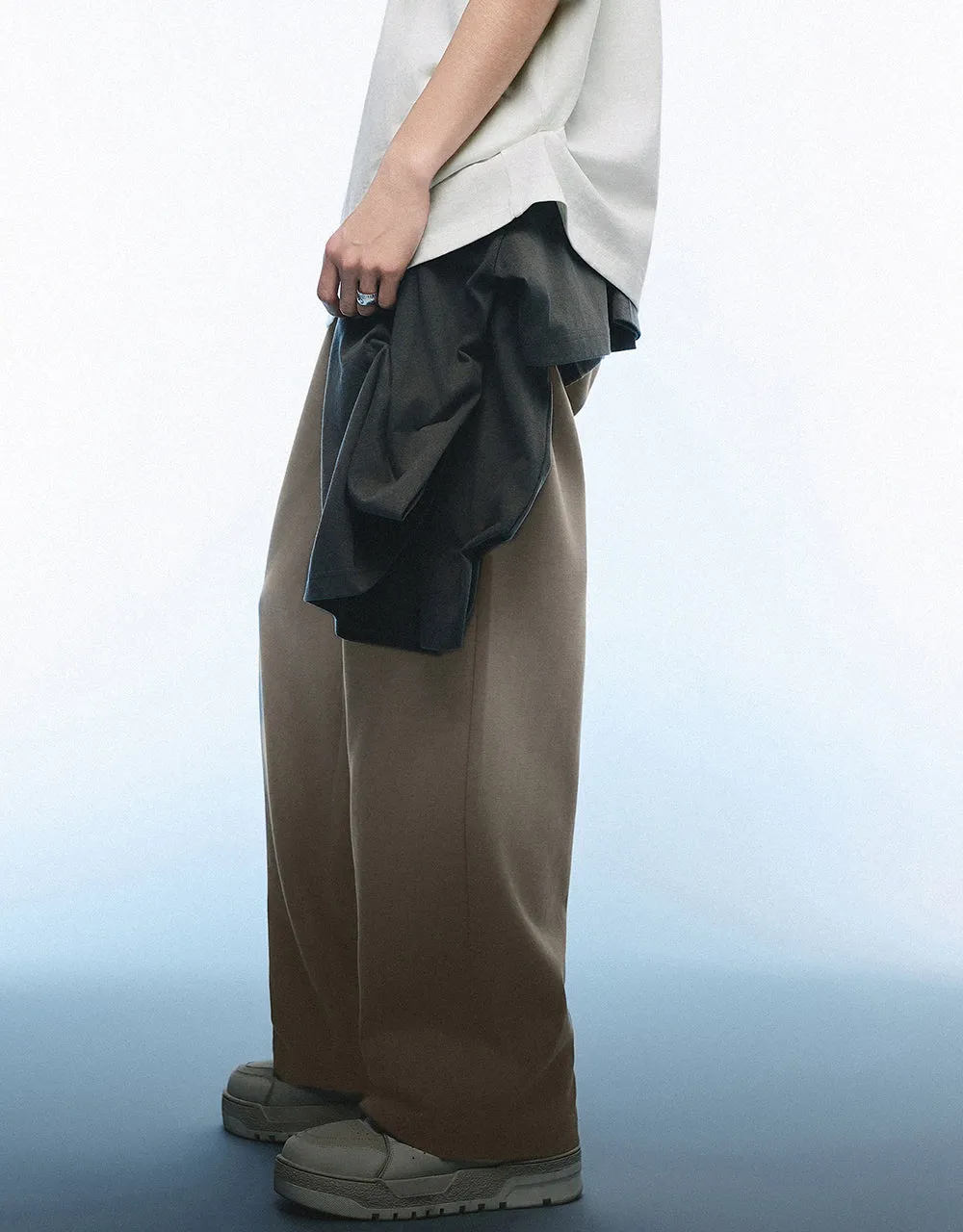 Drawstring Waist Wide-Leg Pants sold by Urban Revivo product image thumbnail 4
