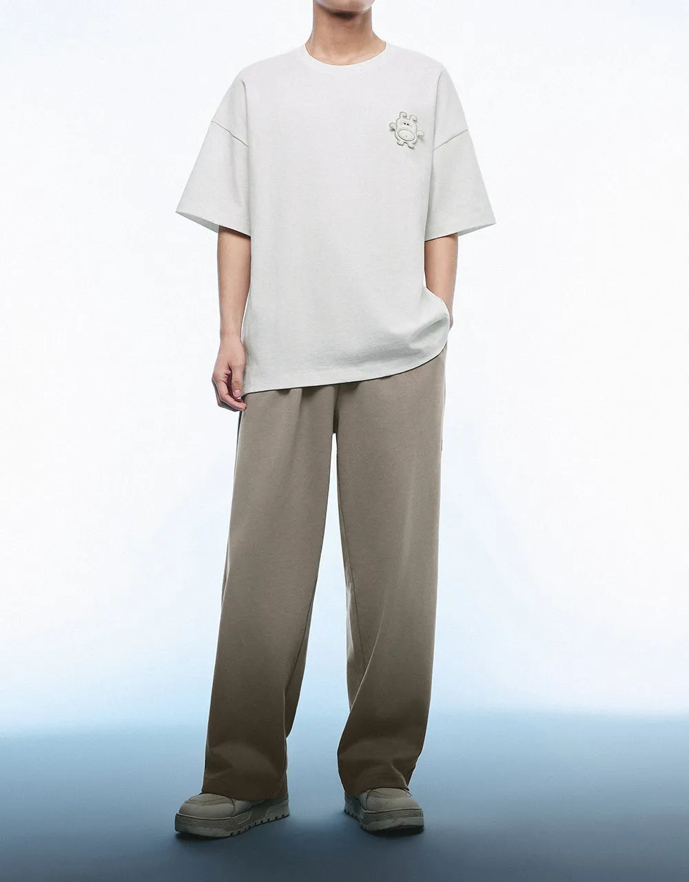 Drawstring Waist Wide-Leg Pants sold by Urban Revivo product image thumbnail 2