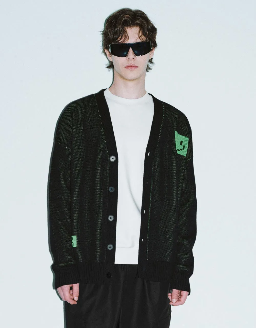 V-Neck Knitted Cardigan sold by Urban Revivo