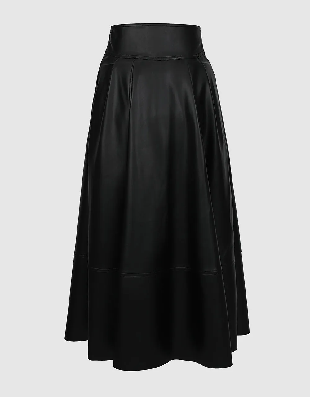 Vegan Leather A-Line Skirt sold by Urban Revivo product image thumbnail 3