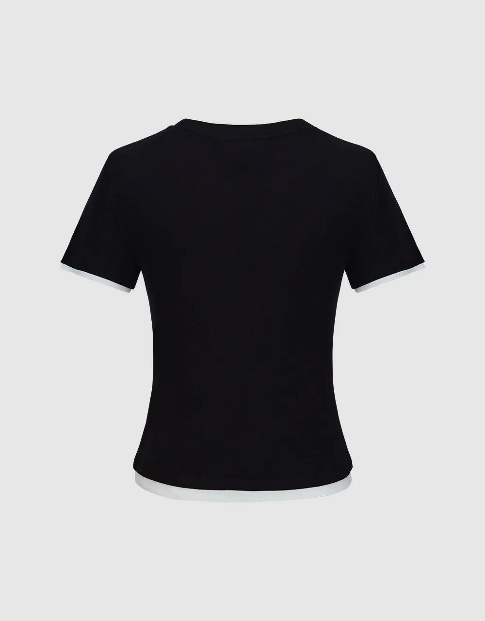 Crew Neck Skinny T-Shirt sold by Urban Revivo product image thumbnail 5