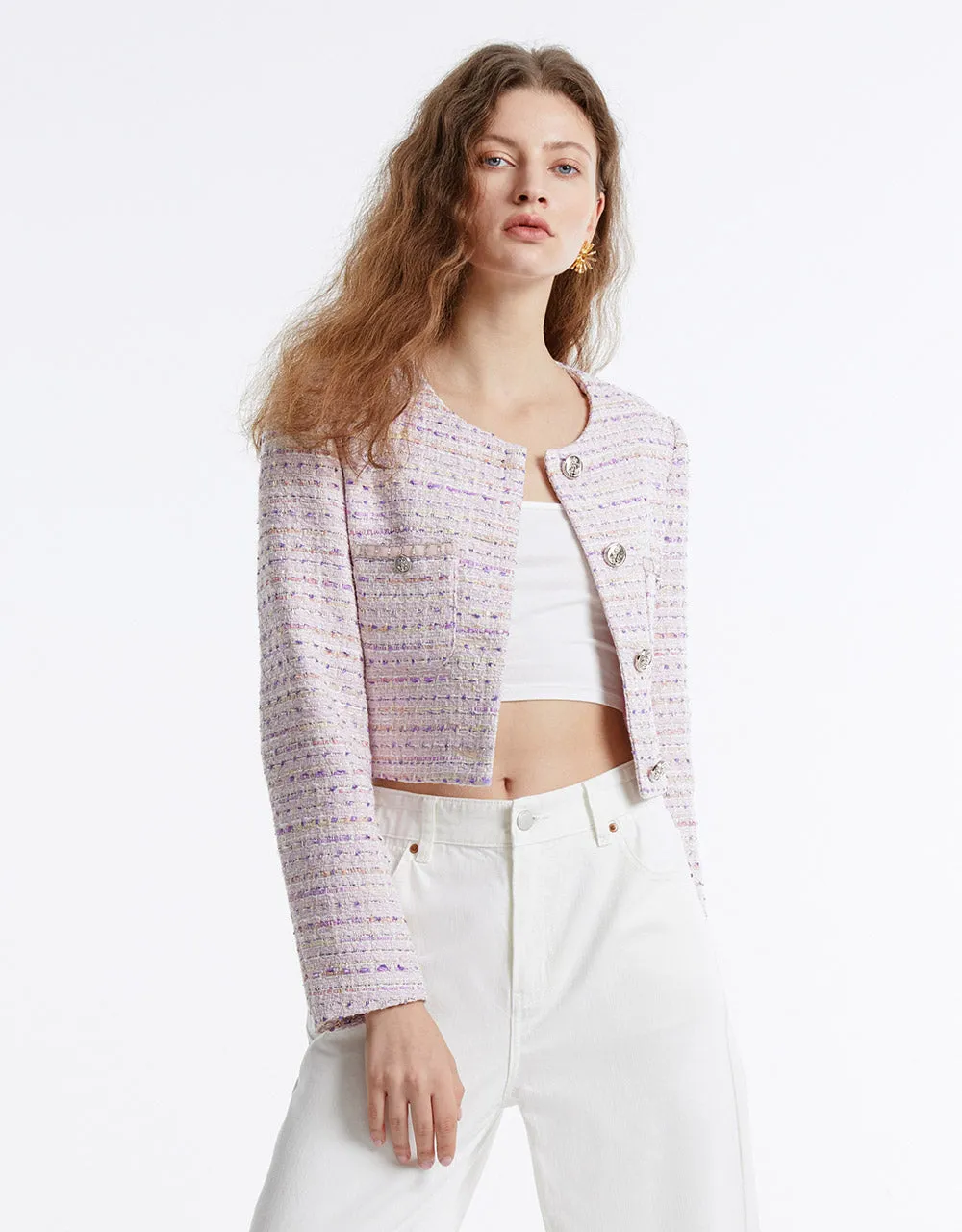 Tweed Button Up Jacket sold by Urban Revivo product image thumbnail 2