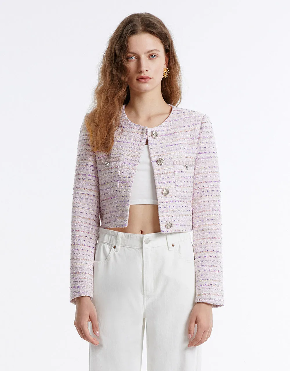 Tweed Button Up Jacket sold by Urban Revivo product image thumbnail 5