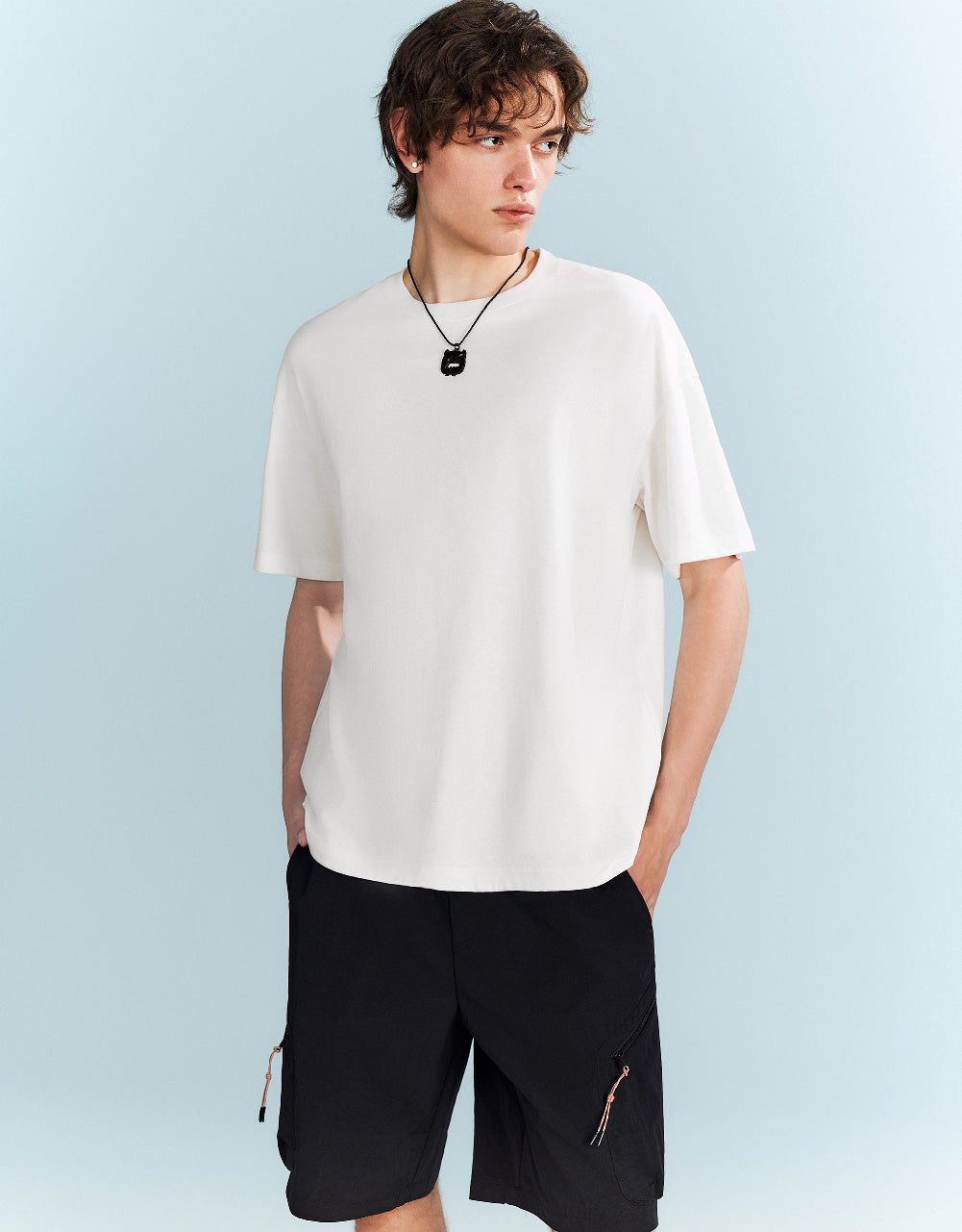 Drop Shoulder Sleeve T-Shirt sold by Urban Revivo product image thumbnail 3