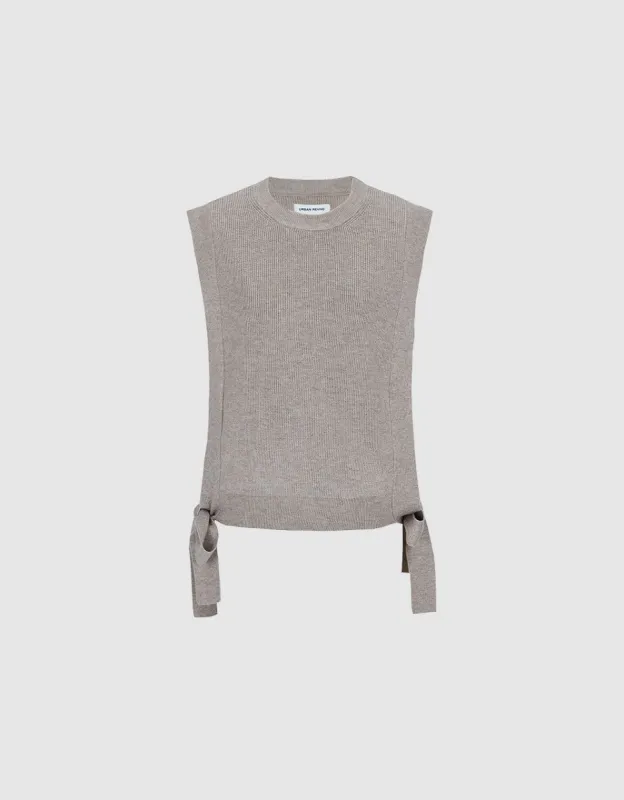 Light-Weight Rib Knitted Vest sold by Urban Revivo