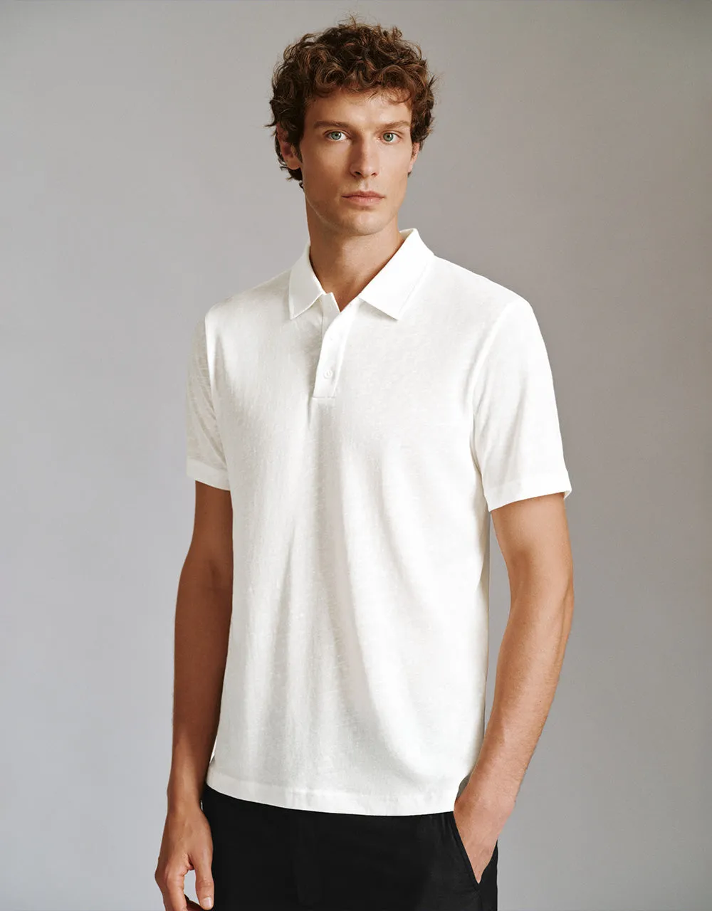 Straight Polo Shirt sold by Urban Revivo product image thumbnail 3