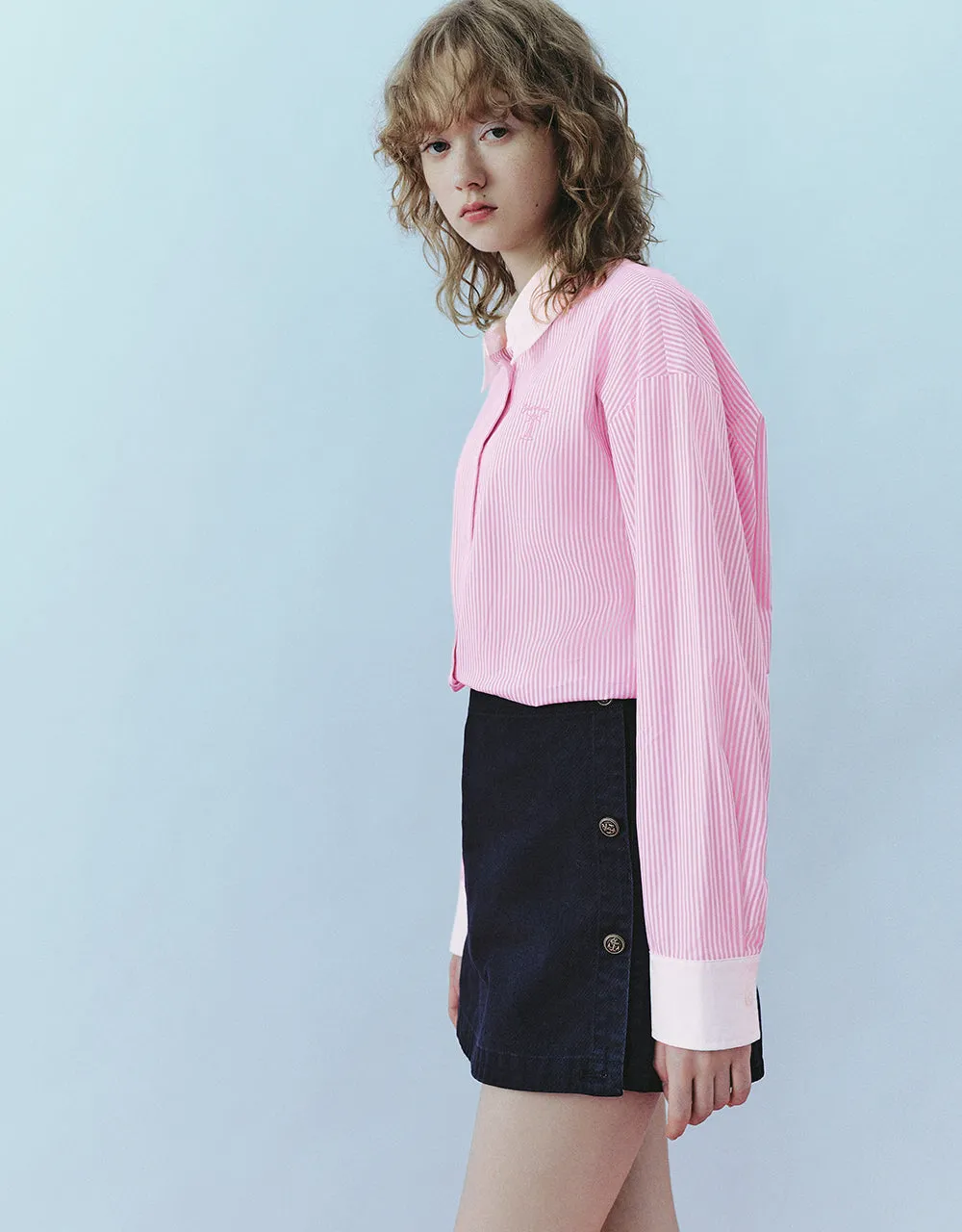 Two Toned Striped Straight Shirt sold by Urban Revivo product image thumbnail 3