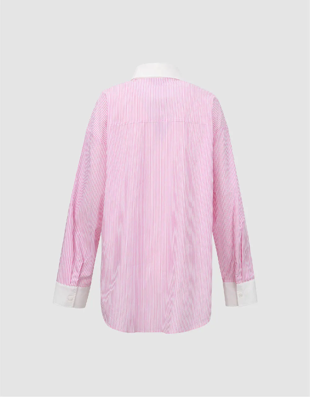 Two Toned Striped Straight Shirt sold by Urban Revivo product image thumbnail 5