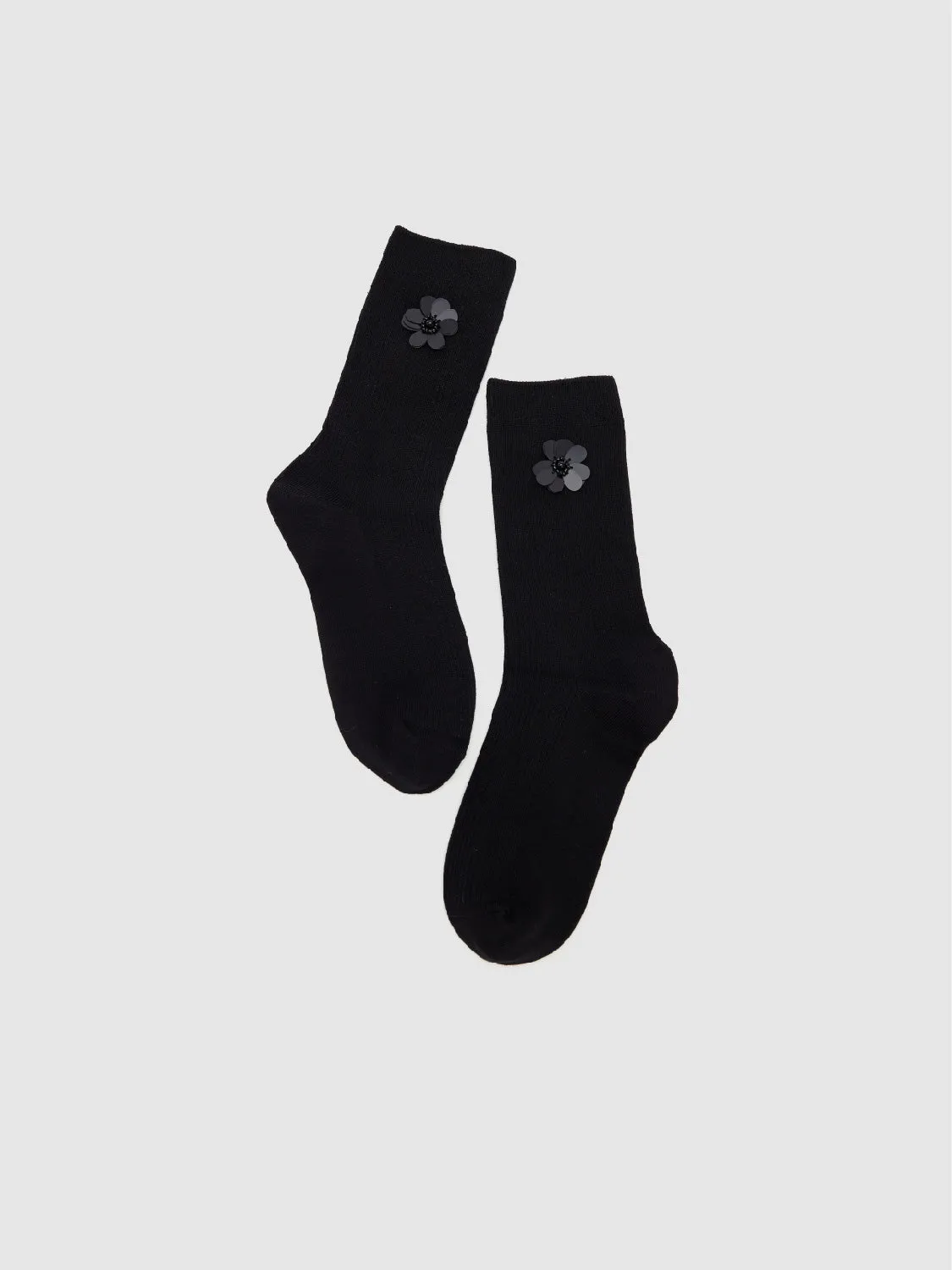 Flower Décor Mid-Length Socks sold by Urban Revivo