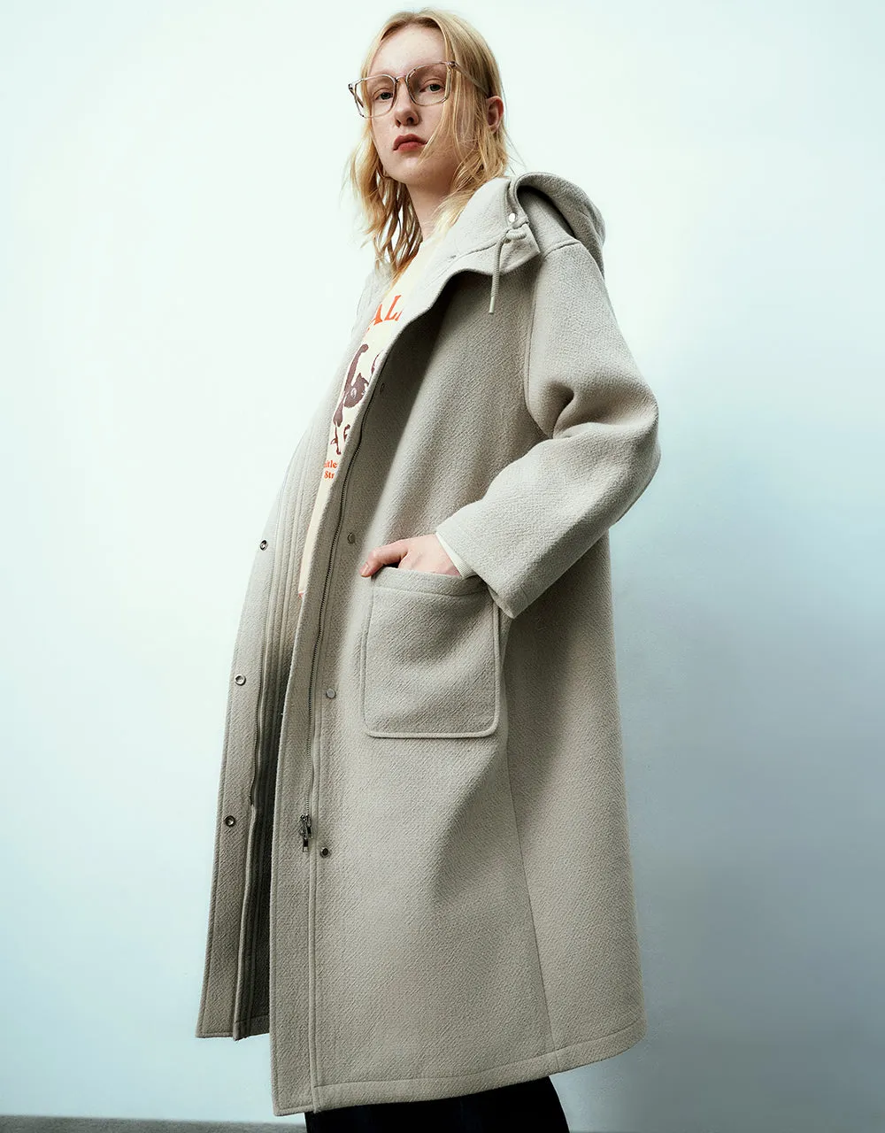 Straight Longline Coat sold by Urban Revivo product image thumbnail 3