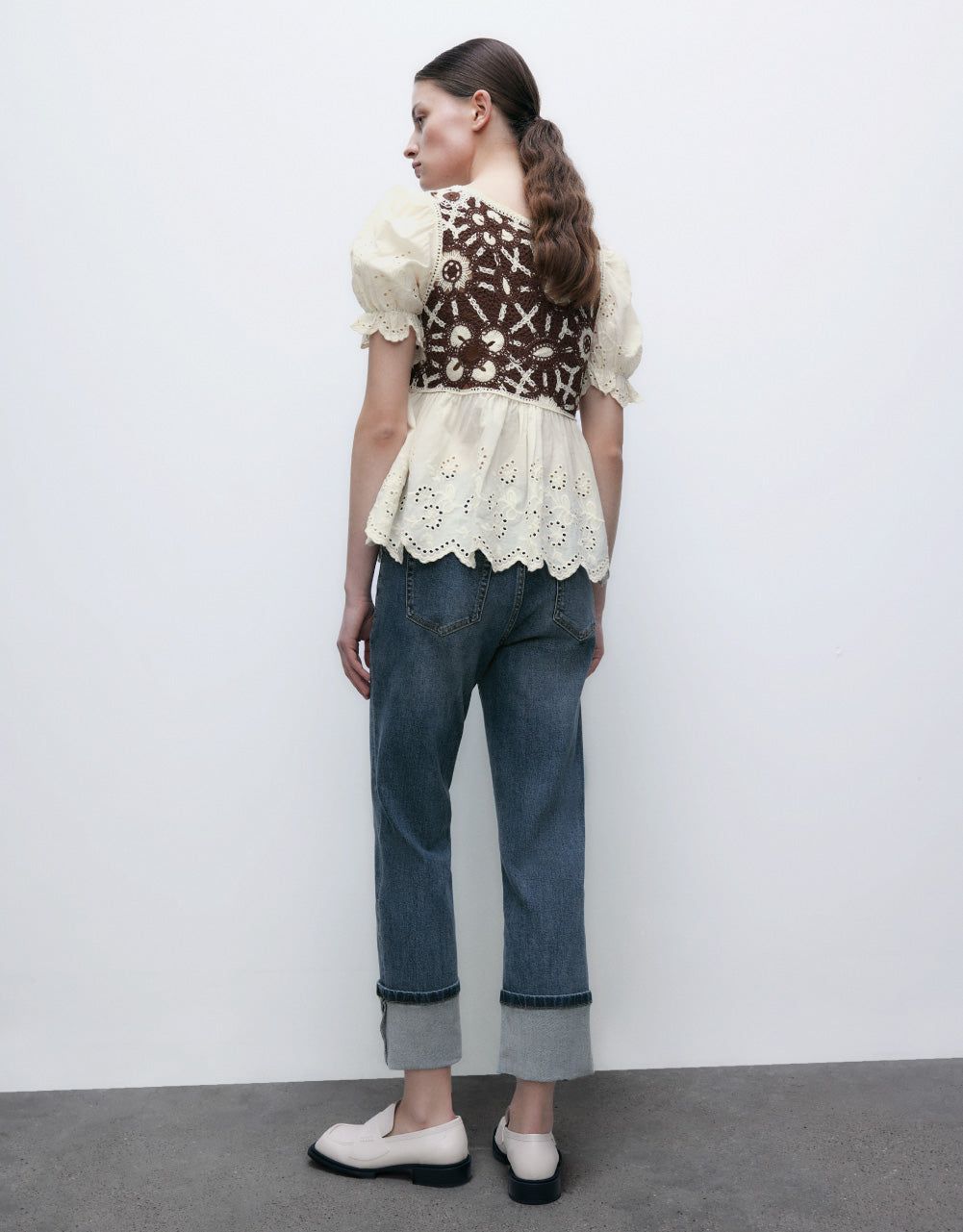 Puff Sleeve 2 In 1 Knitted T-Shirt sold by Urban Revivo product image thumbnail 4