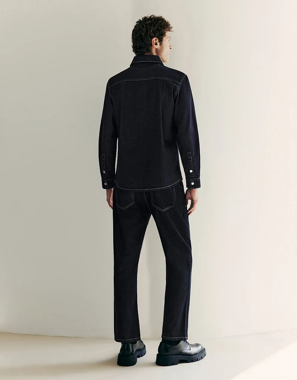 Press Button Denim Shirt sold by Urban Revivo product image thumbnail 5