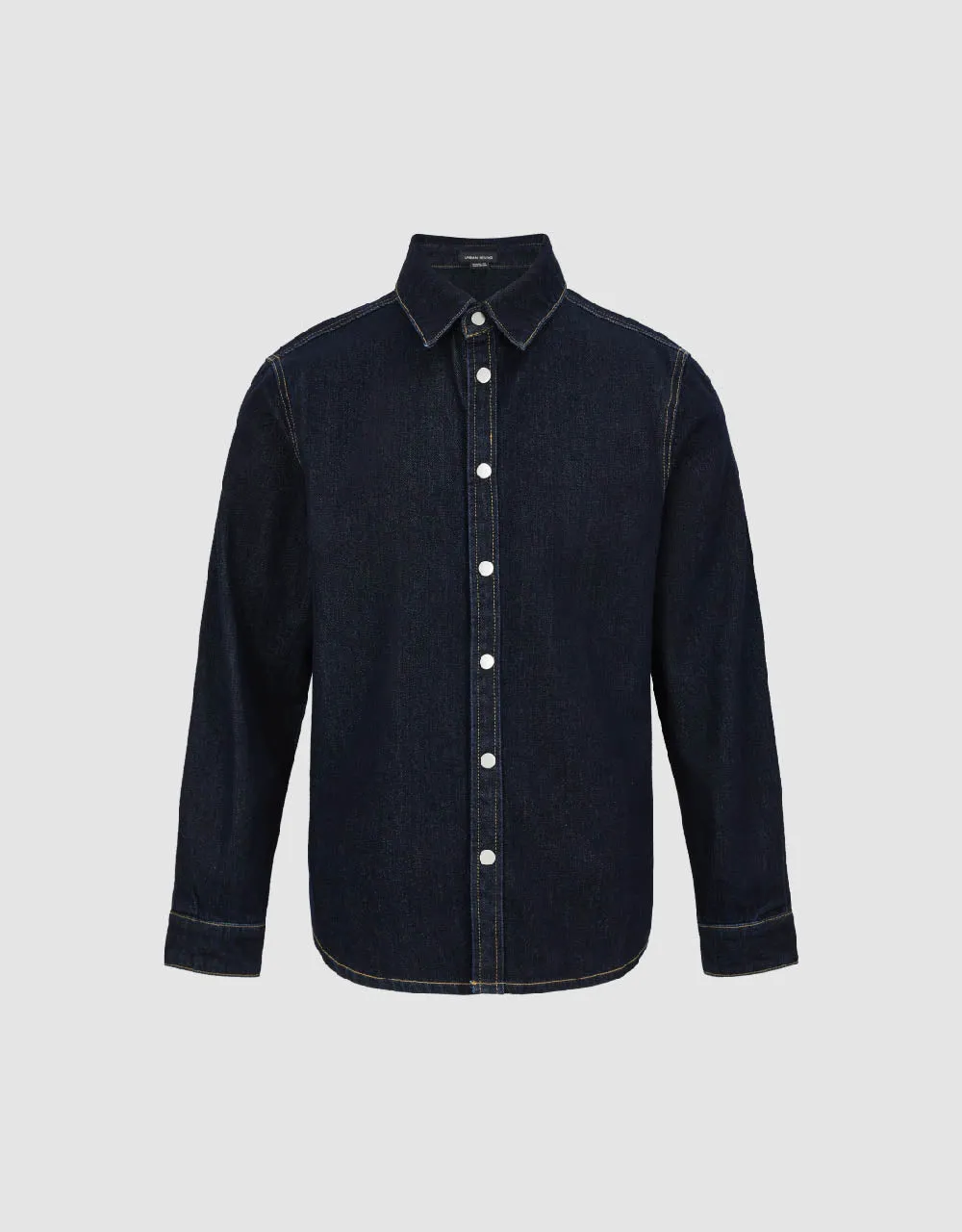 Press Button Denim Shirt sold by Urban Revivo product image thumbnail 2