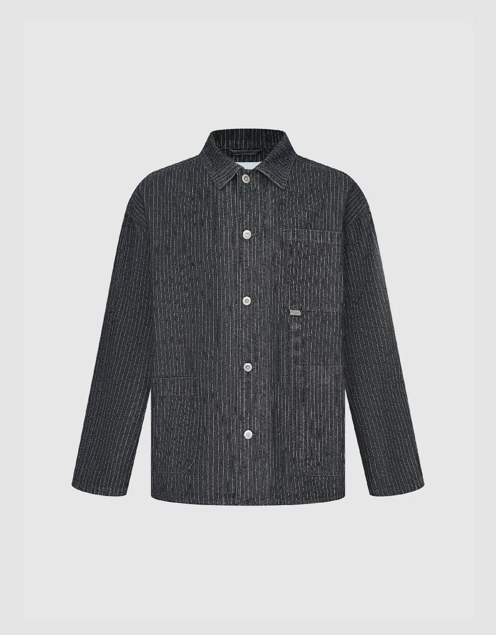 Striped Denim Jacket sold by Urban Revivo product image thumbnail 3