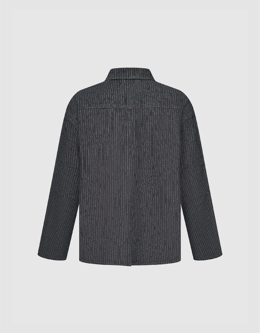 Striped Denim Jacket sold by Urban Revivo product image thumbnail 2