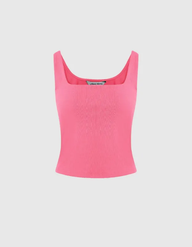 Sleeveless Skinny T-Shirt sold by Urban Revivo