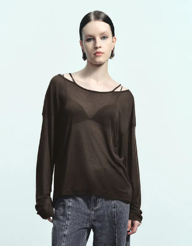 Knitted Loose T-Shirt sold by Urban Revivo