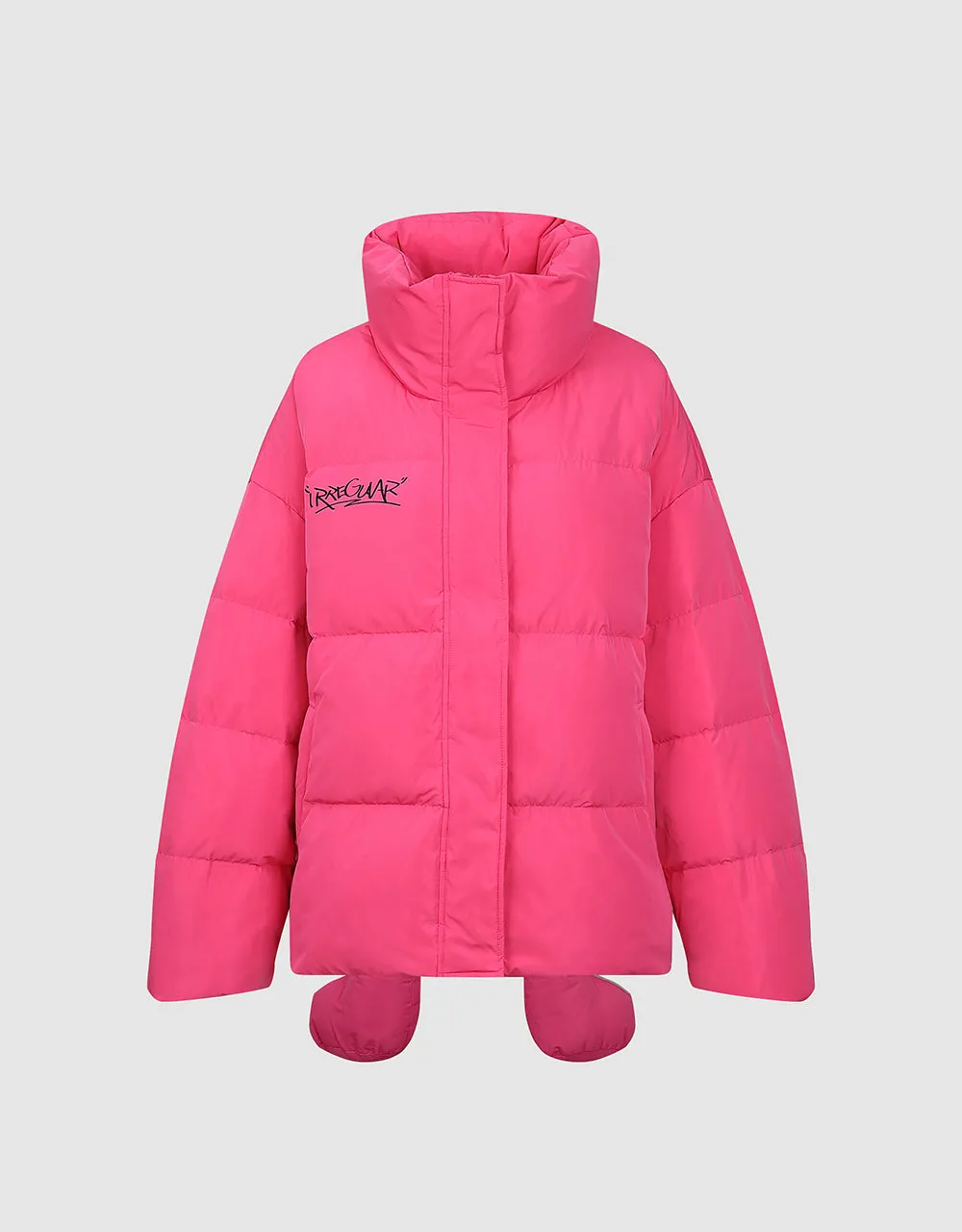Stand Collar Puffer Jacket sold by Urban Revivo product image thumbnail 3