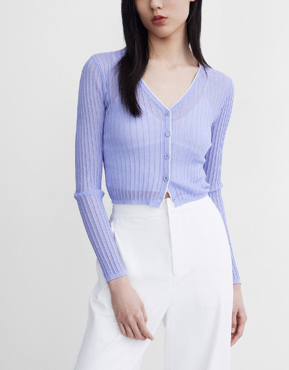 Rib Knit Cardigan sold by Urban Revivo product image thumbnail 2