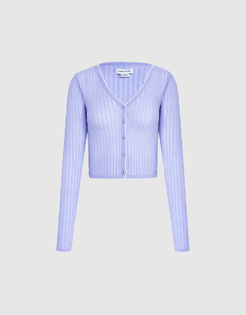 Rib Knit Cardigan sold by Urban Revivo