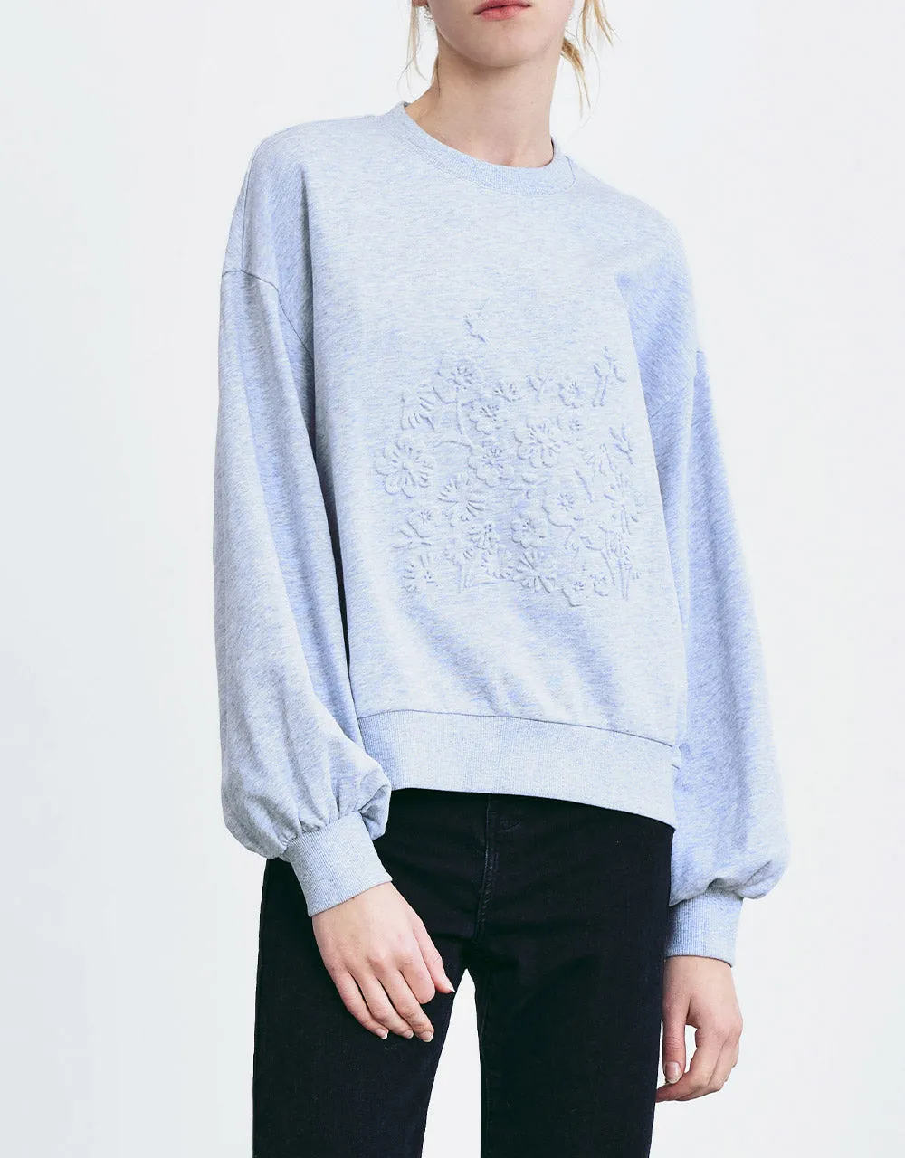 Drop Shoulder Crew Neck Sweatshirt sold by Urban Revivo product image thumbnail 5