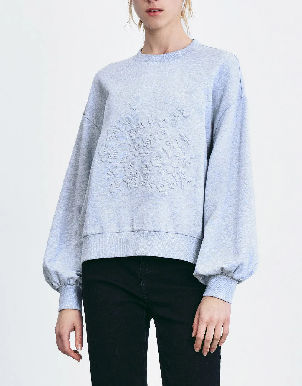 Drop Shoulder Crew Neck Sweatshirt sold by Urban Revivo product image thumbnail 2