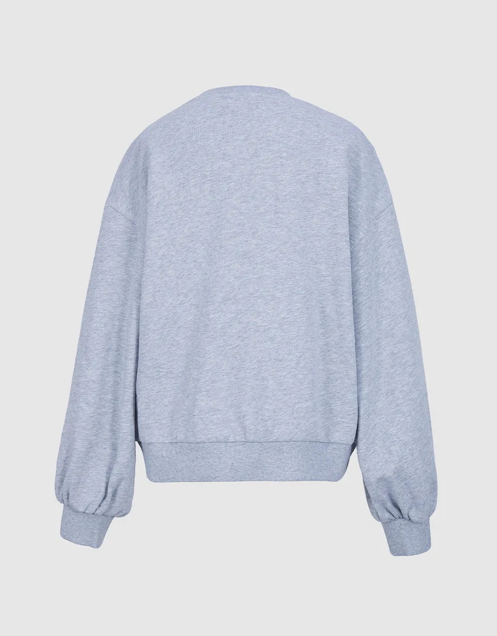 Drop Shoulder Crew Neck Sweatshirt sold by Urban Revivo product image thumbnail 4