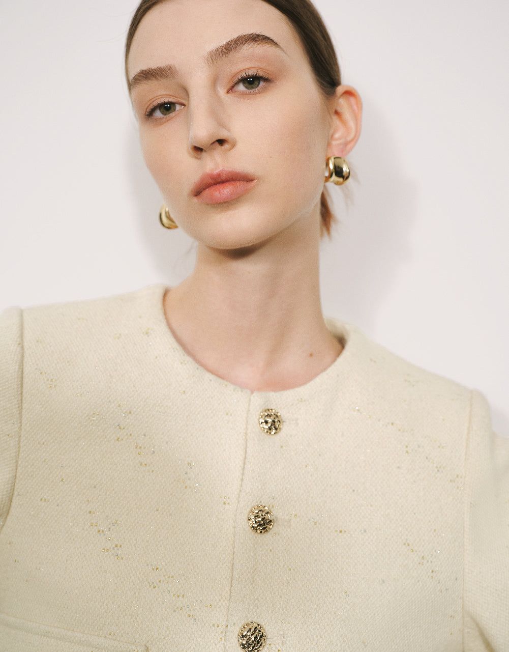 Button Up Crew Neck Denim Jacket sold by Urban Revivo product image thumbnail 5