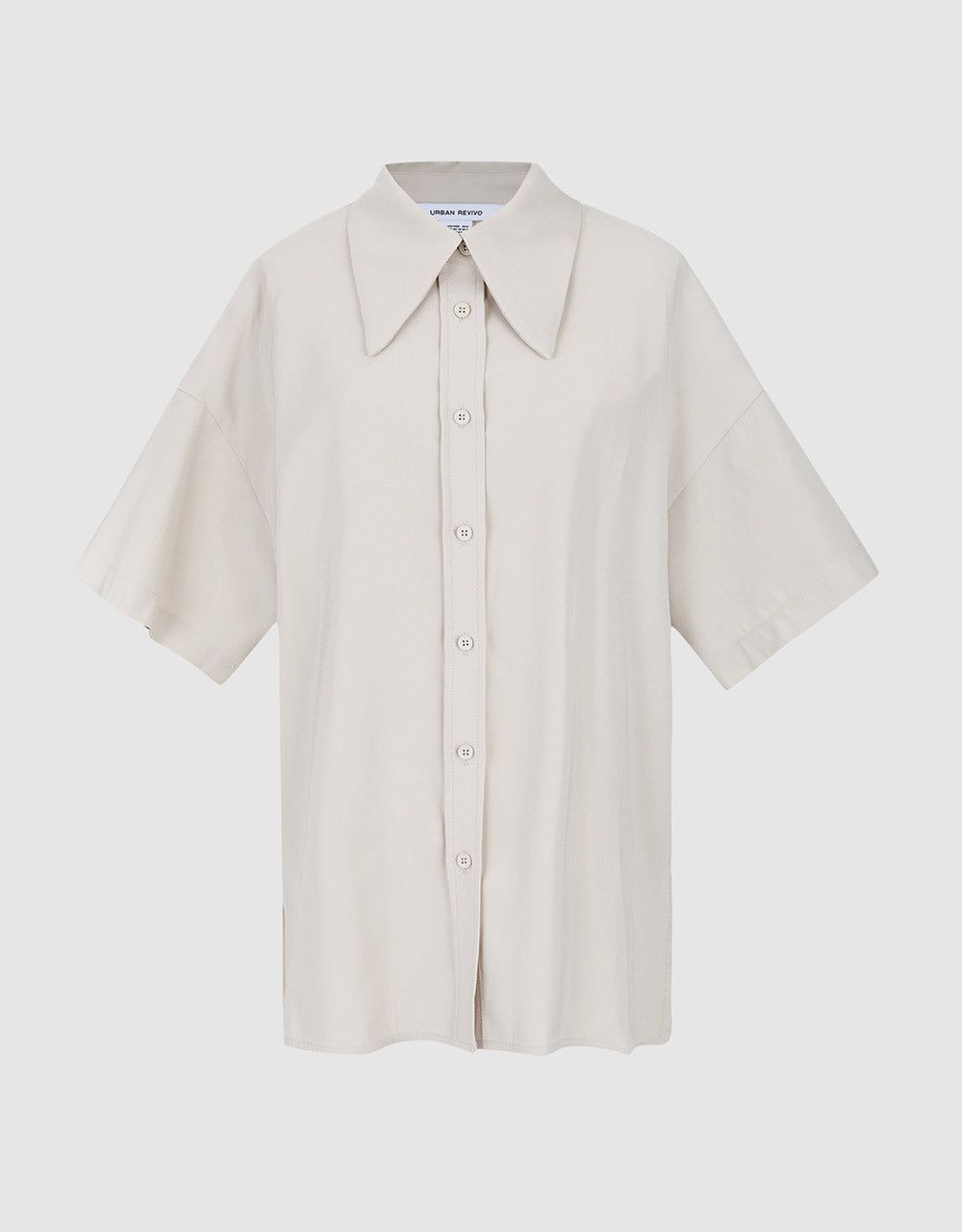 Drop Shoulder Short Sleeve Shirt sold by Urban Revivo