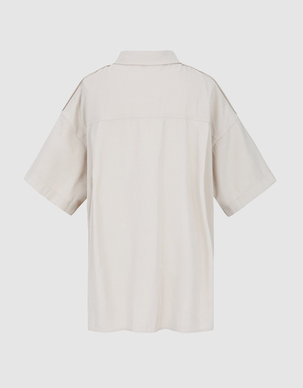 Drop Shoulder Short Sleeve Shirt sold by Urban Revivo product image thumbnail 4
