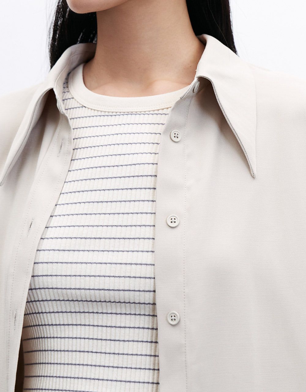 Drop Shoulder Short Sleeve Shirt sold by Urban Revivo product image thumbnail 3