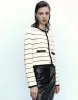 Striped Crew Neck Knitted Cardigan With Fake Pockets sold by Urban Revivo